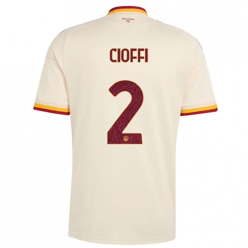 Danxen Heren Cristian Cioffi #2 Champagne Rood Geel Uitshirt Uittenue 2026/27 T-Shirt België