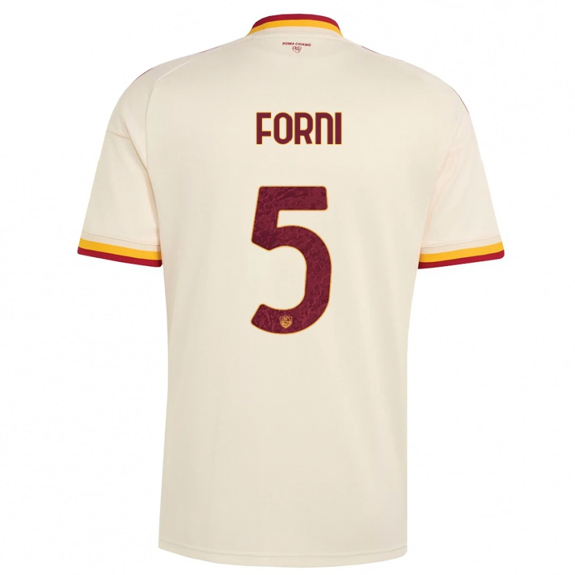 Danxen Heren Matteo Forni #5 Champagne Rood Geel Uitshirt Uittenue 2026/27 T-Shirt België
