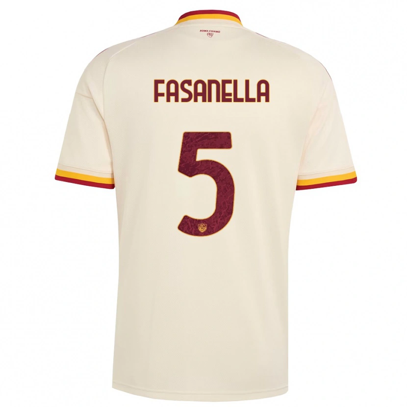 Danxen Heren Rafael Fasanella #5 Champagne Rood Geel Uitshirt Uittenue 2026/27 T-Shirt België