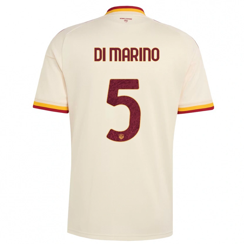 Danxen Heren Baldo Di Marino #5 Champagne Rood Geel Uitshirt Uittenue 2026/27 T-Shirt België