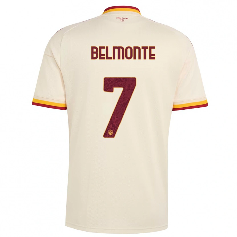 Danxen Heren Samuele Belmonte #7 Champagne Rood Geel Uitshirt Uittenue 2026/27 T-Shirt België