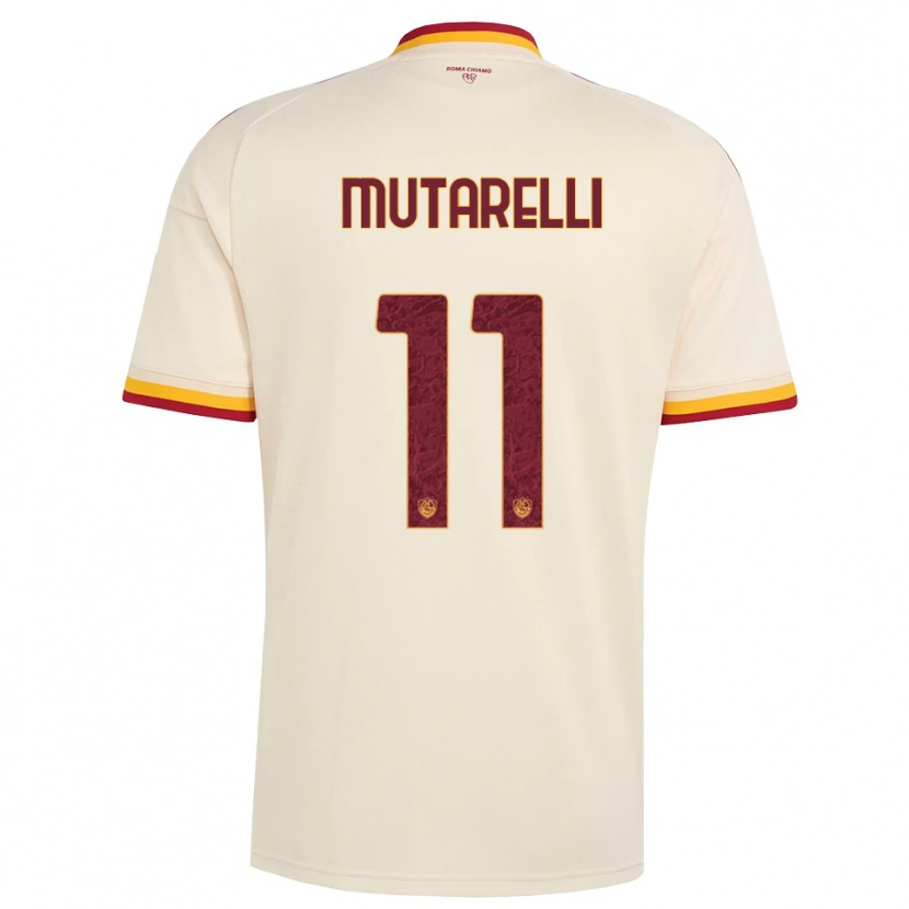 Danxen Heren Matteo Mutarelli #11 Champagne Rood Geel Uitshirt Uittenue 2026/27 T-Shirt België