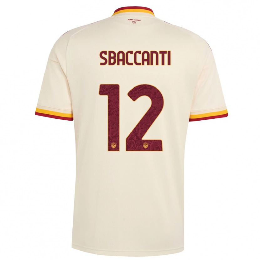 Danxen Heren Christian Sbaccanti #12 Champagne Rood Geel Uitshirt Uittenue 2026/27 T-Shirt België