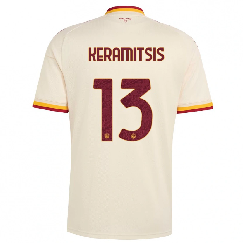 Danxen Heren Dimitrios Keramitsis #13 Champagne Rood Geel Uitshirt Uittenue 2026/27 T-Shirt België