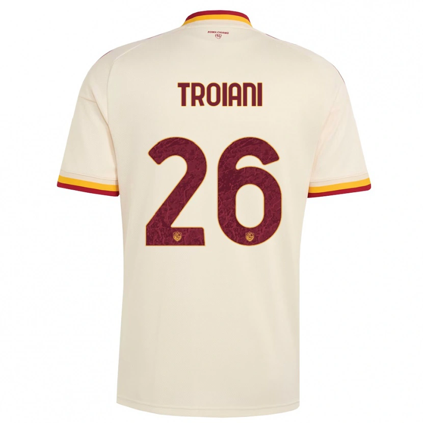 Danxen Heren Nicolò Troiani #26 Champagne Rood Geel Uitshirt Uittenue 2026/27 T-Shirt België