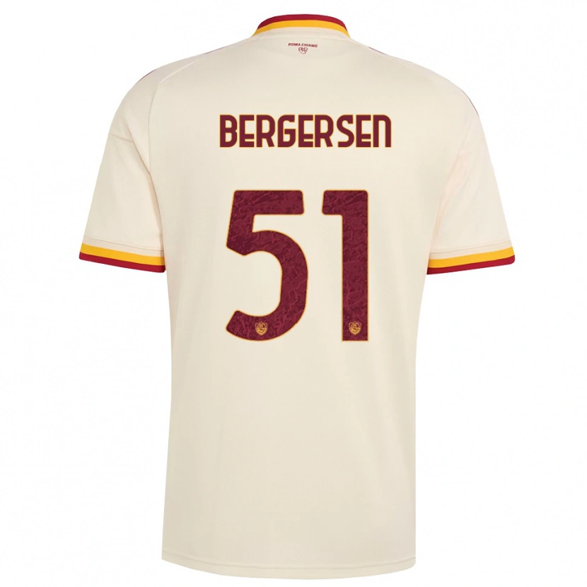 Danxen Heren Mina Bergersen #51 Champagne Rood Geel Uitshirt Uittenue 2026/27 T-Shirt België