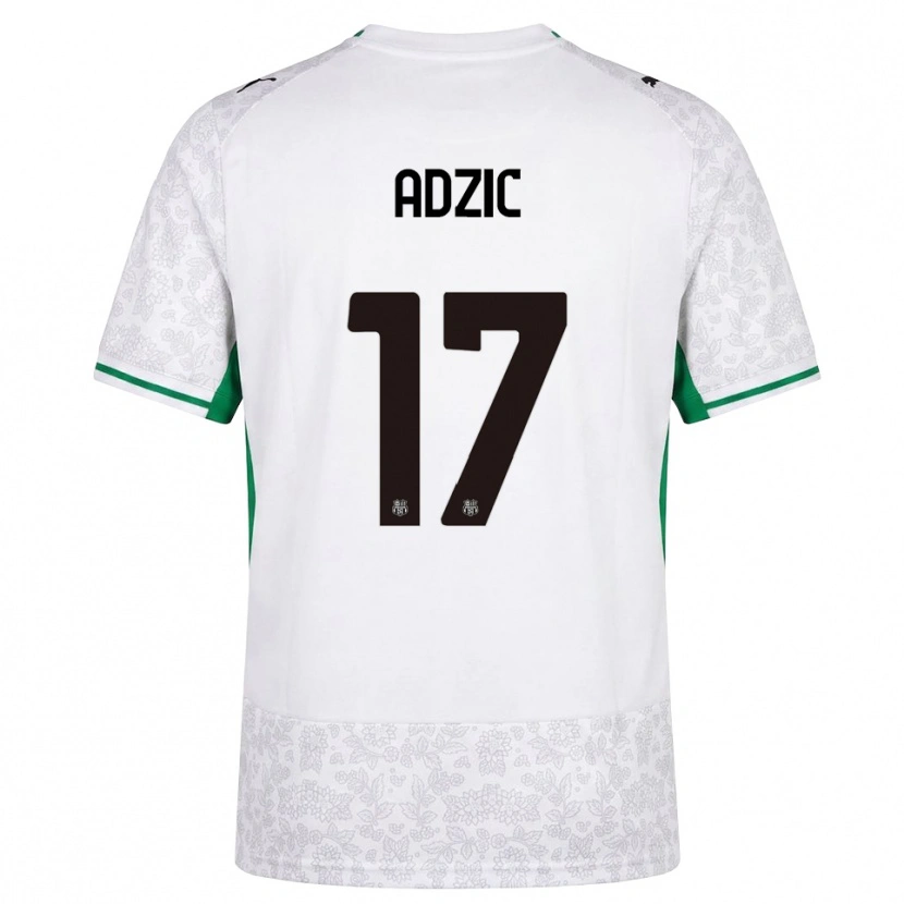 Danxen Heren Vasilije Adžić #17 Wit Zwart Groen Uitshirt Uittenue 2026/27 T-Shirt België