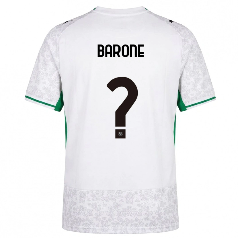 Danxen Heren Giorgio Barone #0 Wit Zwart Groen Uitshirt Uittenue 2026/27 T-Shirt België