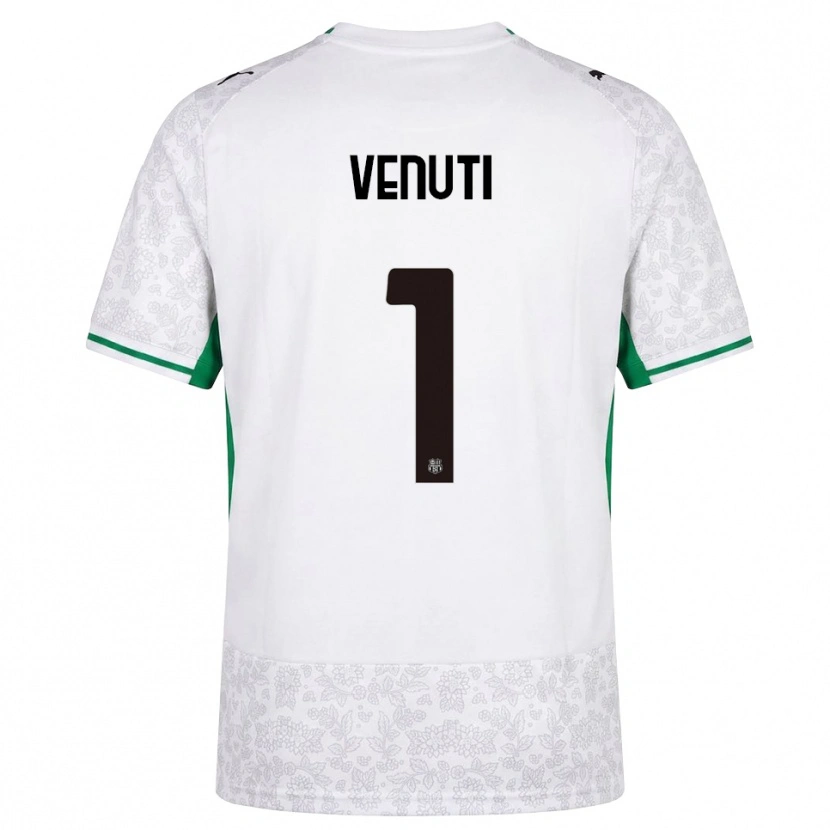 Danxen Heren Gioele Venuti #1 Wit Zwart Groen Uitshirt Uittenue 2026/27 T-Shirt België