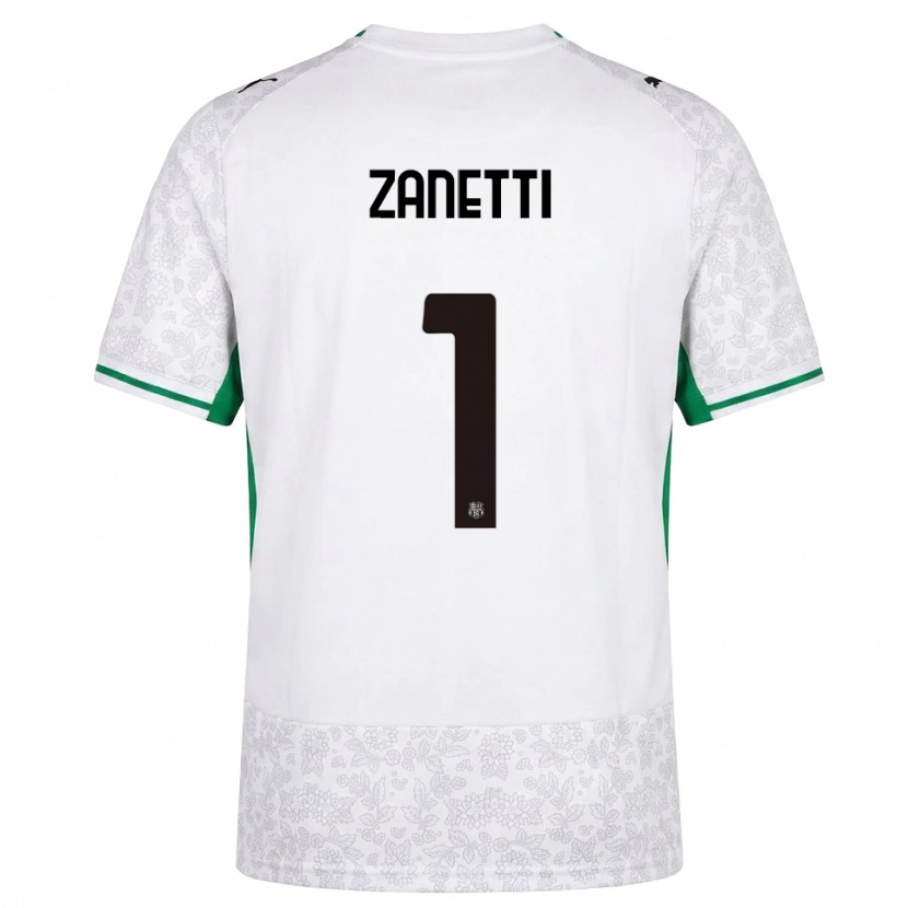 Danxen Heren Ercole Zanetti #1 Wit Zwart Groen Uitshirt Uittenue 2026/27 T-Shirt België