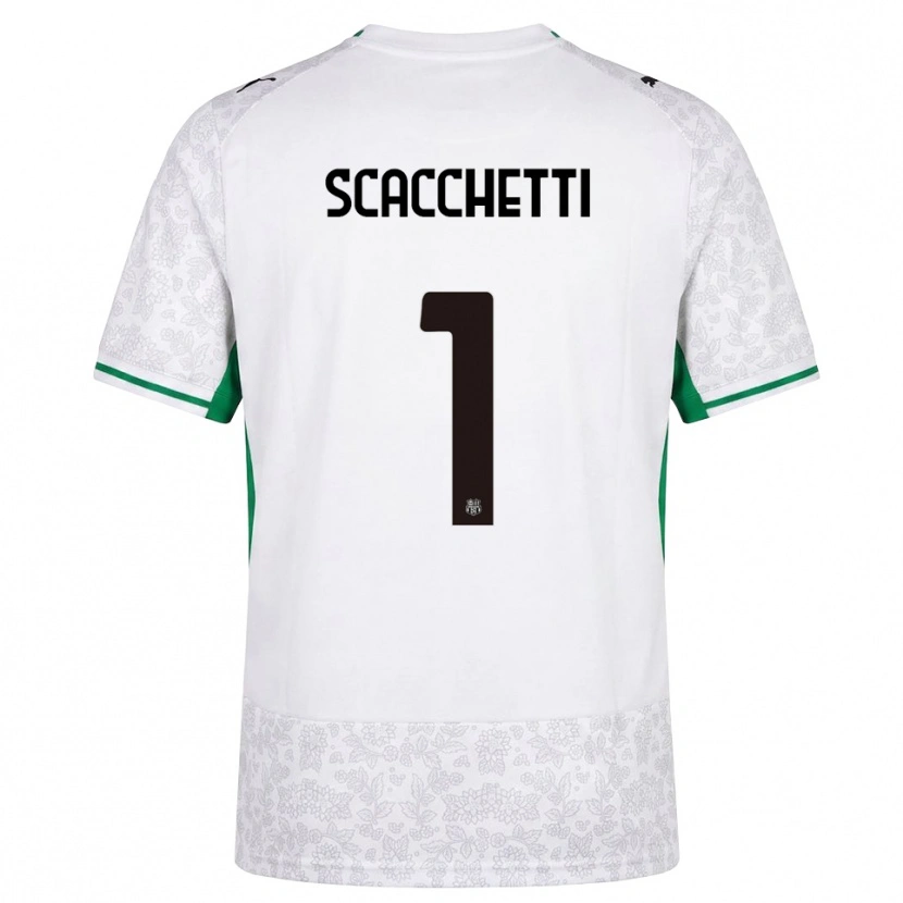 Danxen Heren Alessandro Scacchetti #1 Wit Zwart Groen Uitshirt Uittenue 2026/27 T-Shirt België