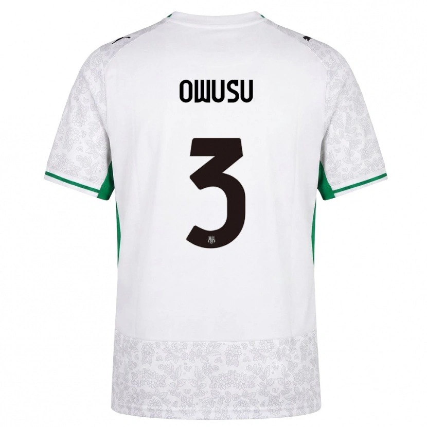 Danxen Heren Gideon Owusu #3 Wit Zwart Groen Uitshirt Uittenue 2026/27 T-Shirt België