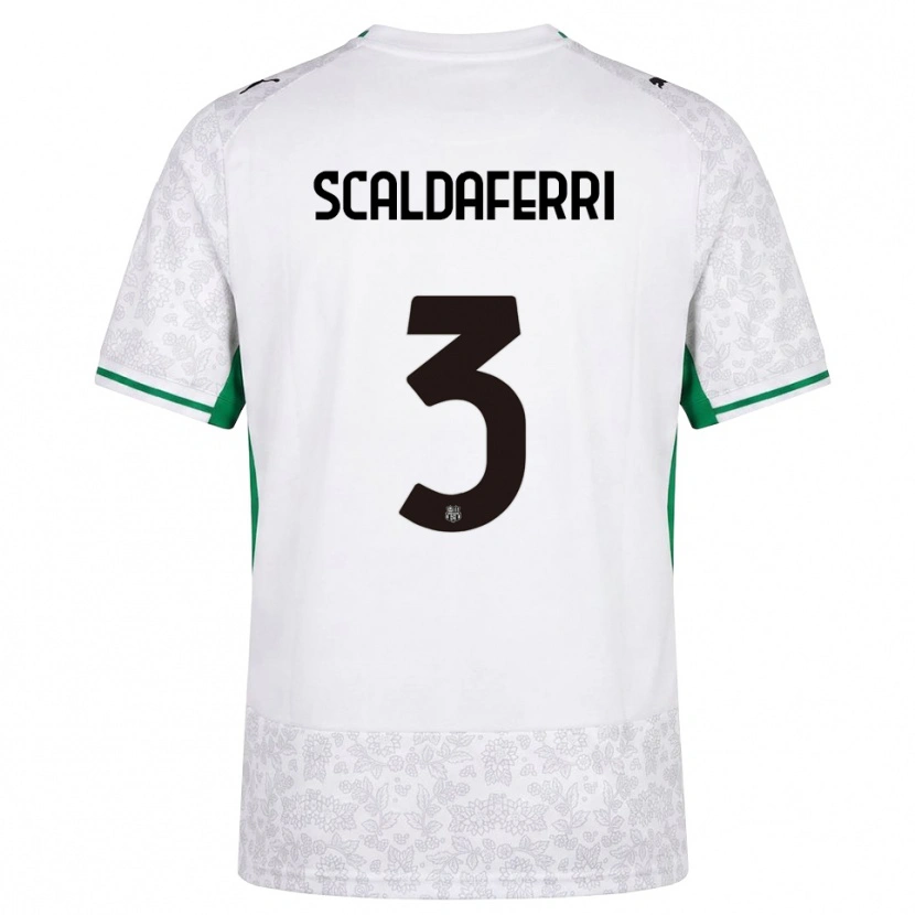 Danxen Heren Andrea Scaldaferri #3 Wit Zwart Groen Uitshirt Uittenue 2026/27 T-Shirt België