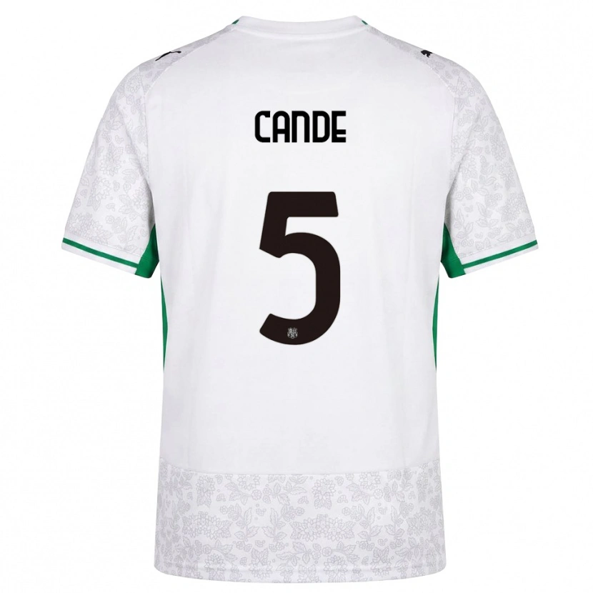 Danxen Heren Fali Candé #5 Wit Zwart Groen Uitshirt Uittenue 2026/27 T-Shirt België