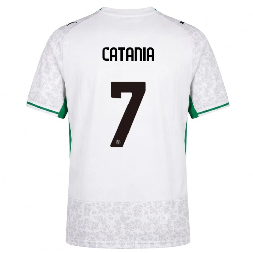 Danxen Heren Nicolò Catania #7 Wit Zwart Groen Uitshirt Uittenue 2026/27 T-Shirt België