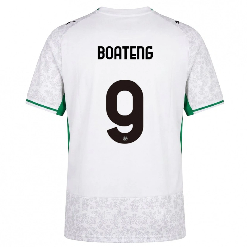 Danxen Heren Owen Boateng #9 Wit Zwart Groen Uitshirt Uittenue 2026/27 T-Shirt België