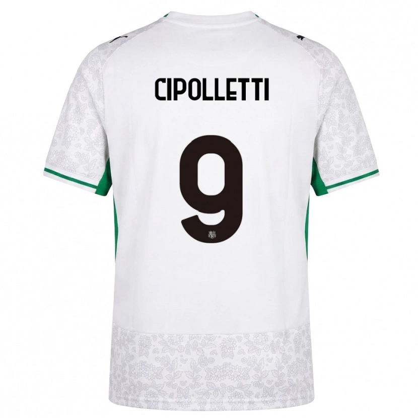 Danxen Heren Matteo Cipolletti #9 Wit Zwart Groen Uitshirt Uittenue 2026/27 T-Shirt België