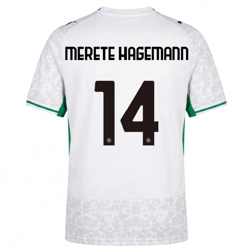 Danxen Heren Maja Merete Hagemann #14 Wit Zwart Groen Uitshirt Uittenue 2026/27 T-Shirt België