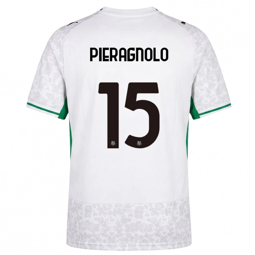 Danxen Heren Edoardo Pieragnolo #15 Wit Zwart Groen Uitshirt Uittenue 2026/27 T-Shirt België