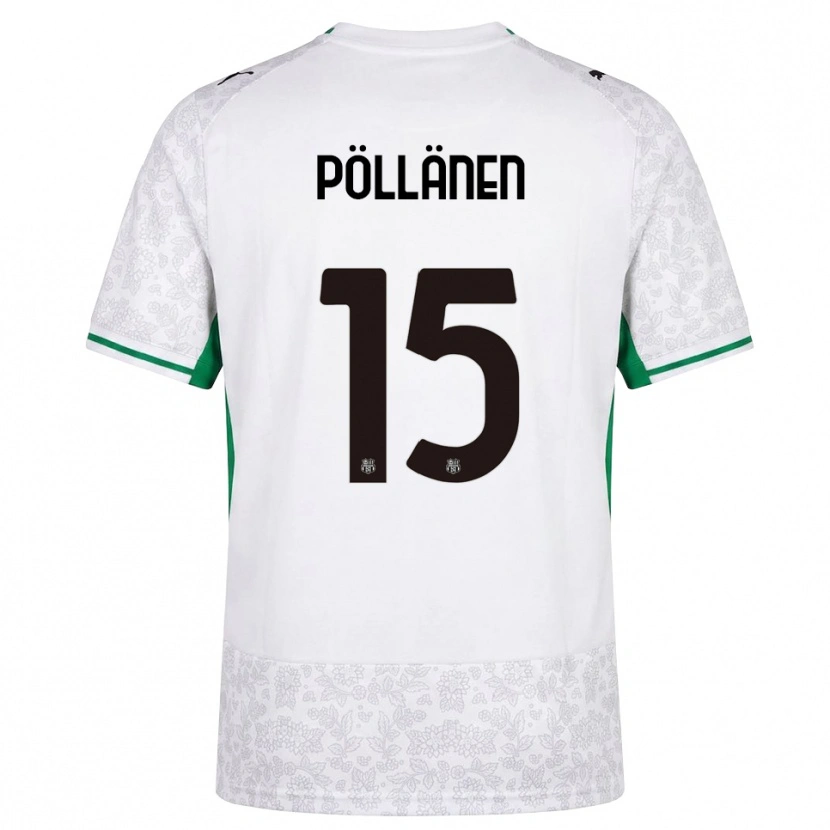 Danxen Heren Pharez Pöllänen #15 Wit Zwart Groen Uitshirt Uittenue 2026/27 T-Shirt België