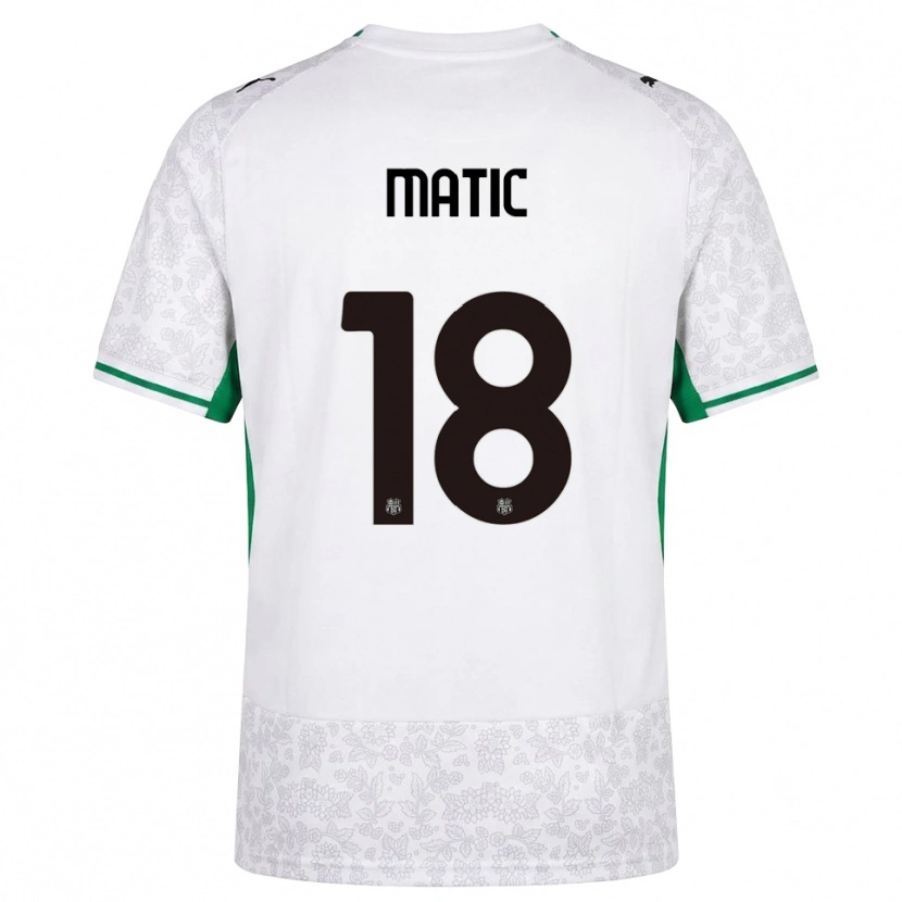 Danxen Heren Nemanja Matić #18 Wit Zwart Groen Uitshirt Uittenue 2026/27 T-Shirt België
