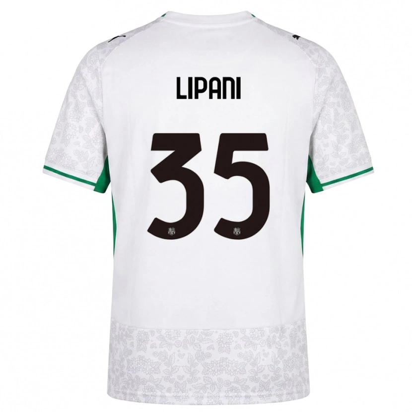 Danxen Heren Luca Lipani #35 Wit Zwart Groen Uitshirt Uittenue 2026/27 T-Shirt België