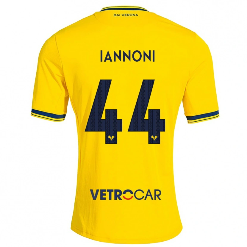 Danxen Heren Edoardo Iannoni #44 Geel Rood Uitshirt Uittenue 2026/27 T-Shirt België