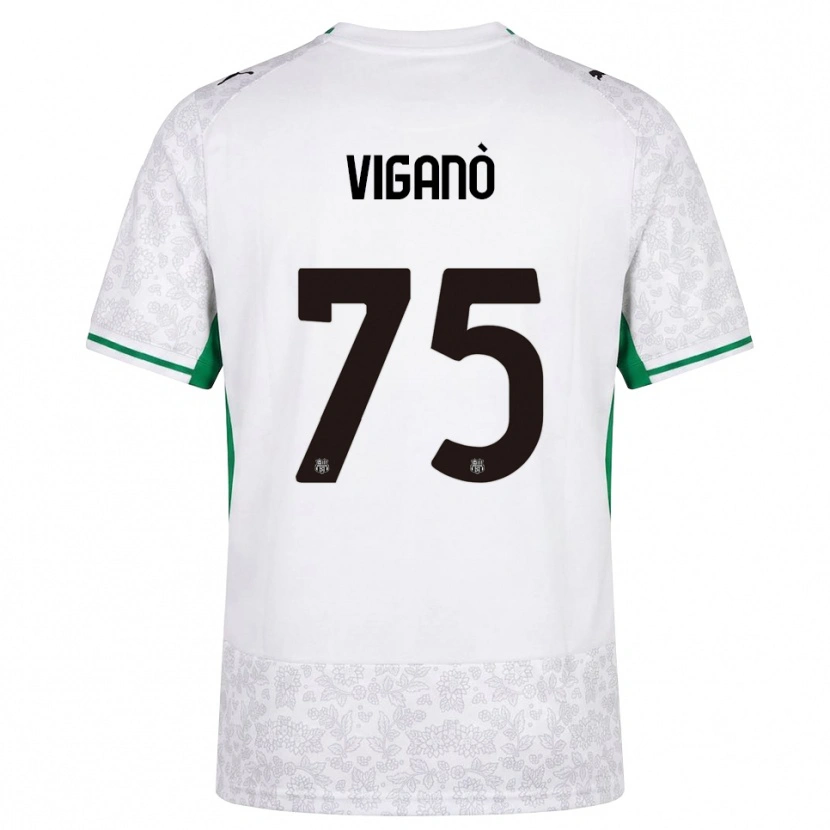 Danxen Heren Lorenzo Viganò #75 Wit Zwart Groen Uitshirt Uittenue 2026/27 T-Shirt België
