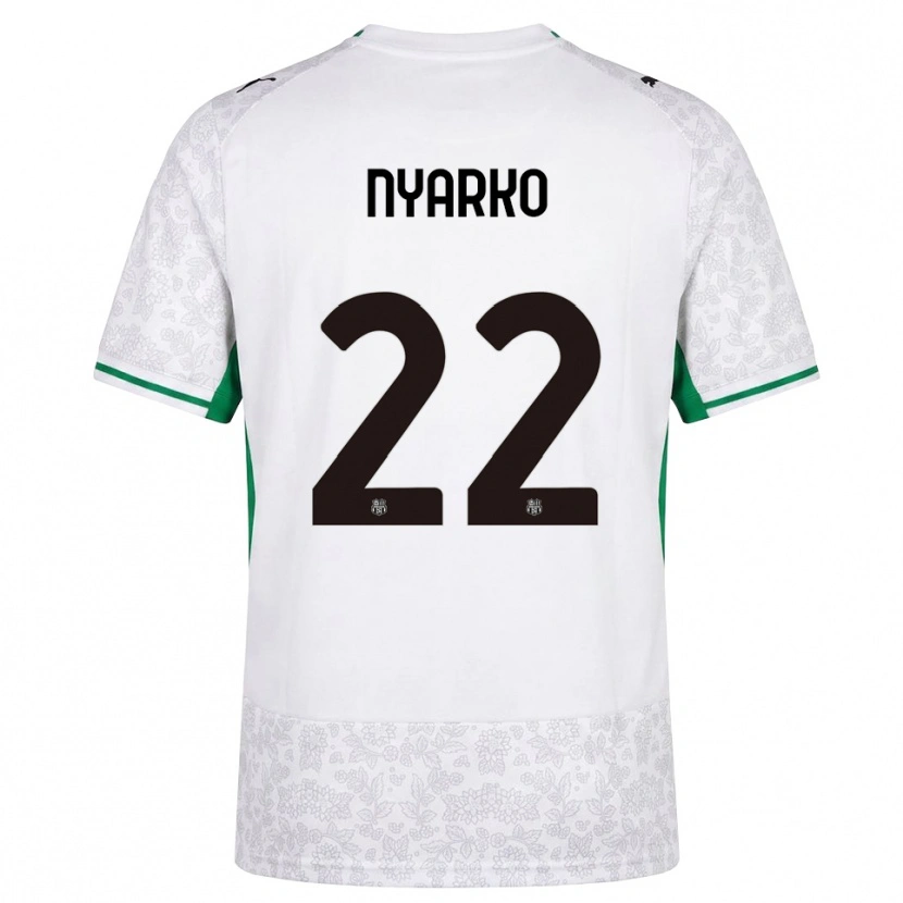 Danxen Heren Lorenzo Nyarko #22 Wit Zwart Groen Uitshirt Uittenue 2026/27 T-Shirt België