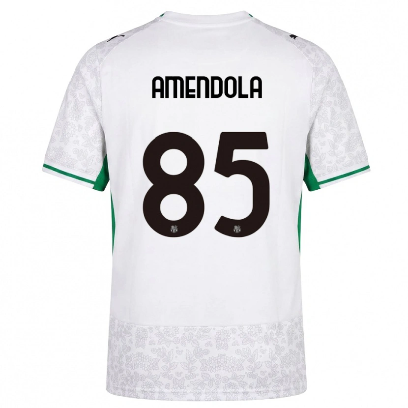 Danxen Heren Catello Amendola #85 Wit Zwart Groen Uitshirt Uittenue 2026/27 T-Shirt België