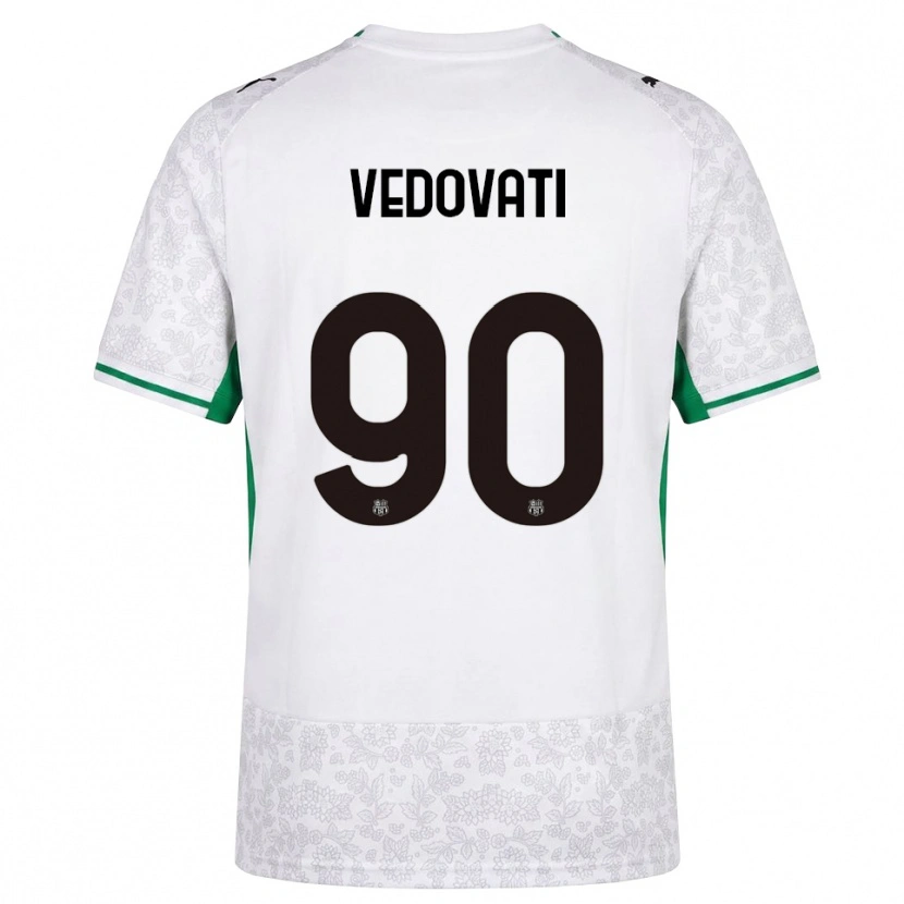 Danxen Heren Gabriele Vedovati #90 Wit Zwart Groen Uitshirt Uittenue 2026/27 T-Shirt België