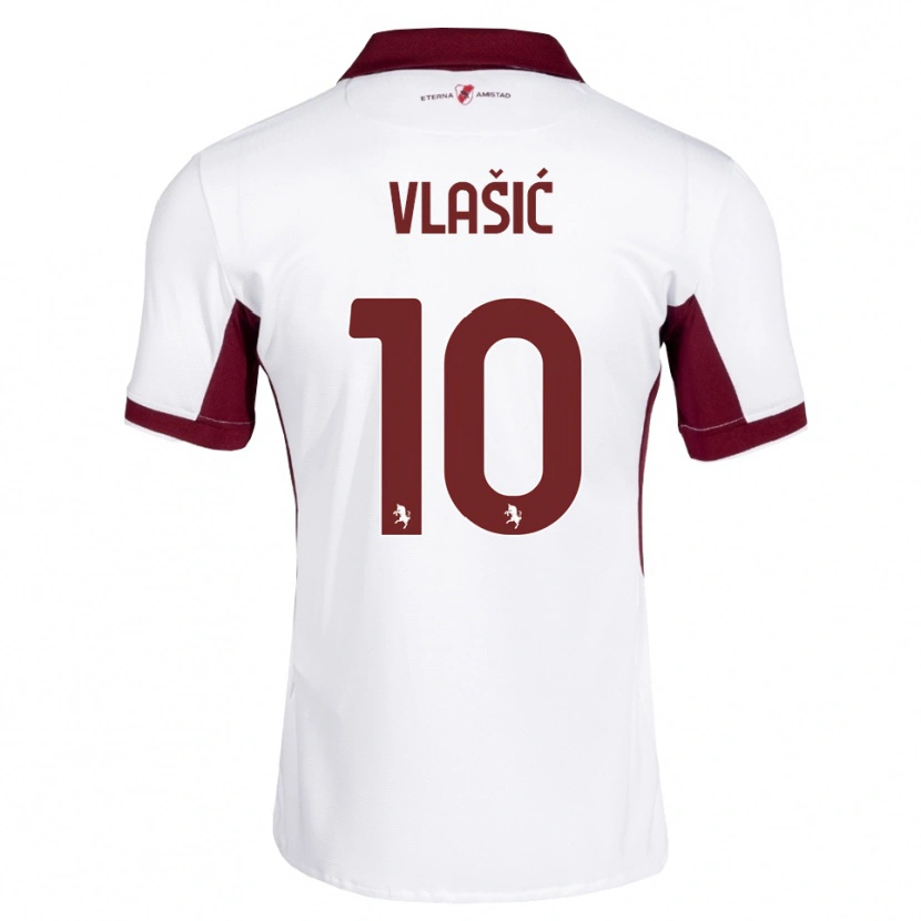 Danxen Heren Nikola Vlašić #10 Bordeauxrood Wit Rood Uitshirt Uittenue 2026/27 T-Shirt België