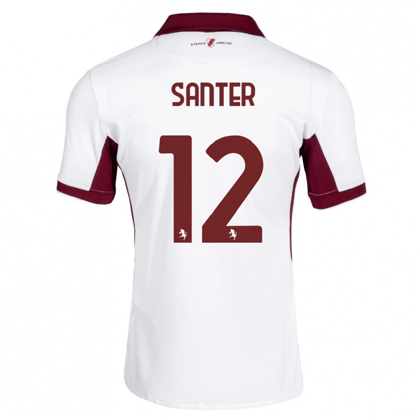Danxen Heren Leonardo Santer #12 Bordeauxrood Wit Rood Uitshirt Uittenue 2026/27 T-Shirt België