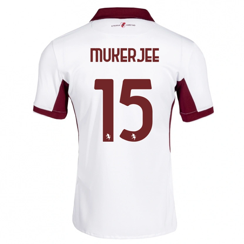 Danxen Heren Carlo Mukerjee #15 Bordeauxrood Wit Rood Uitshirt Uittenue 2026/27 T-Shirt België
