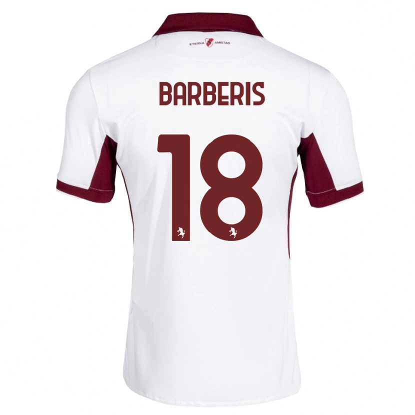 Danxen Heren Laura Barberis #18 Bordeauxrood Wit Rood Uitshirt Uittenue 2026/27 T-Shirt België