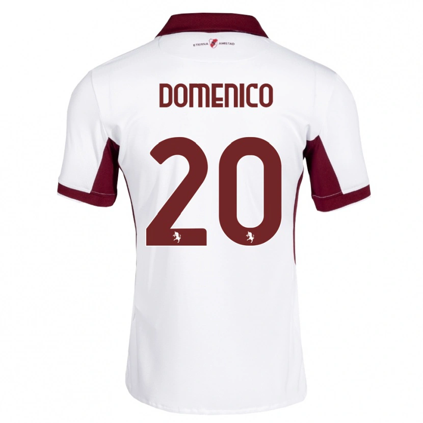 Danxen Heren Domenico Gai #20 Bordeauxrood Wit Rood Uitshirt Uittenue 2026/27 T-Shirt België