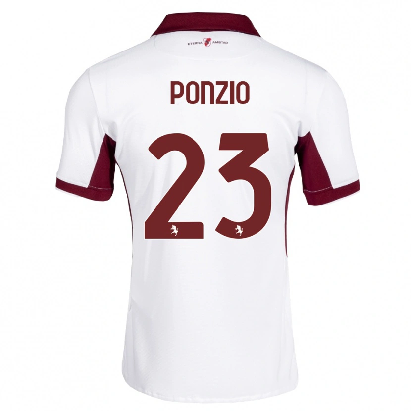 Danxen Heren Erika Ponzio #23 Bordeauxrood Wit Rood Uitshirt Uittenue 2026/27 T-Shirt België