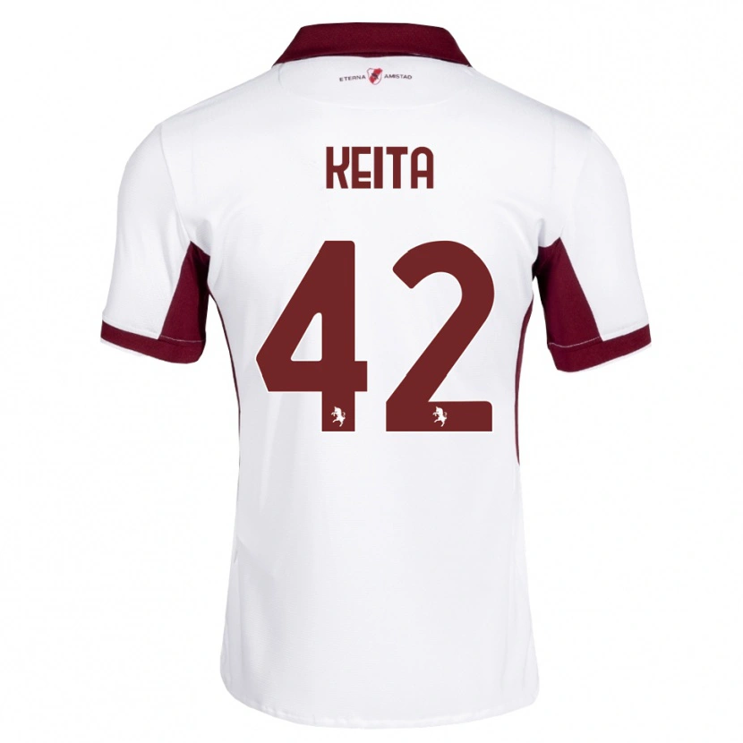Danxen Heren Karamoko Keita #42 Bordeauxrood Wit Rood Uitshirt Uittenue 2026/27 T-Shirt België