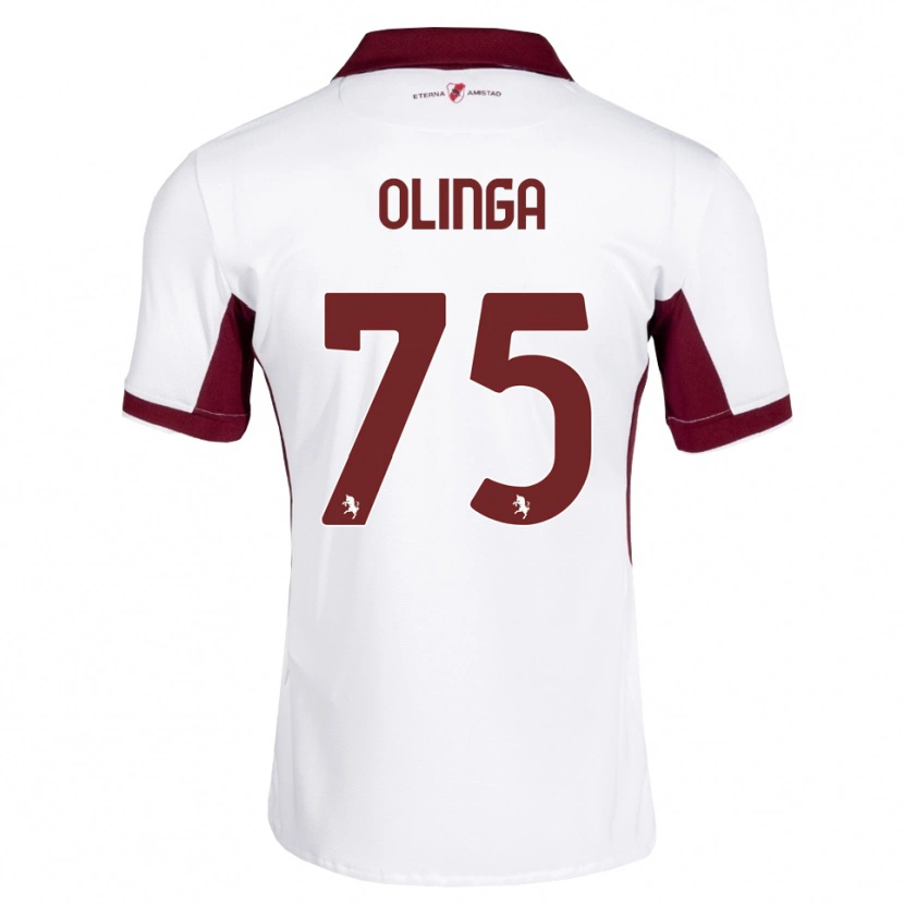 Danxen Heren Kenny Liema Olinga #75 Bordeauxrood Wit Rood Uitshirt Uittenue 2026/27 T-Shirt België