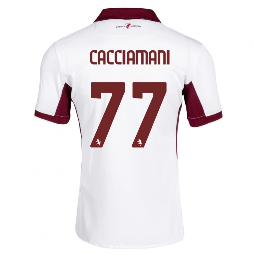 Danxen Heren Alessio Cacciamani #77 Bordeauxrood Wit Rood Uitshirt Uittenue 2026/27 T-Shirt België