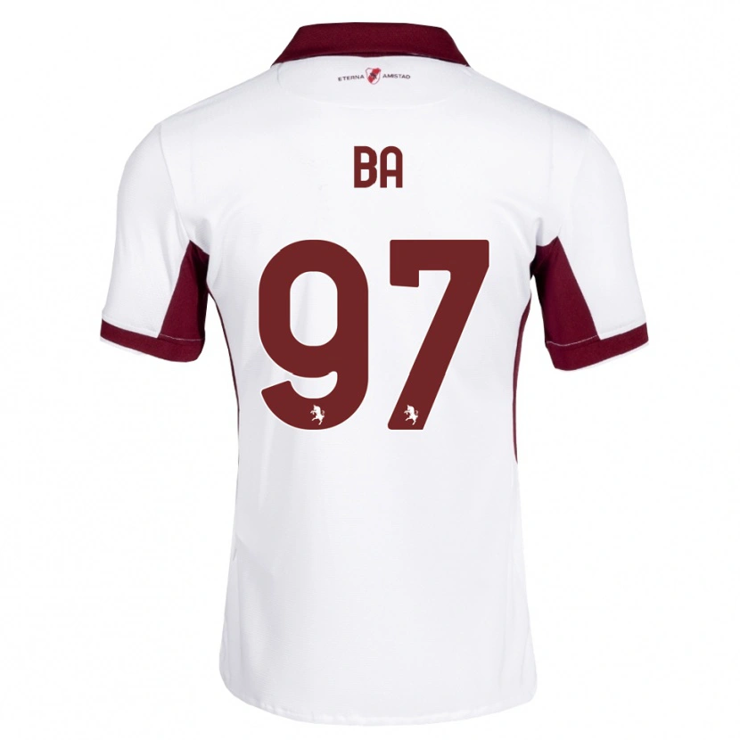 Danxen Heren El-Hadji Ba #97 Bordeauxrood Wit Rood Uitshirt Uittenue 2026/27 T-Shirt België