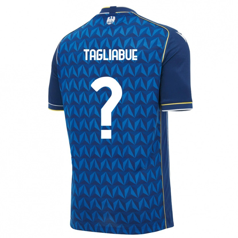 Danxen Heren Tommaso Tagliabue #0 Koninklijk Blauw Wit Blauw Uitshirt Uittenue 2026/27 T-Shirt België