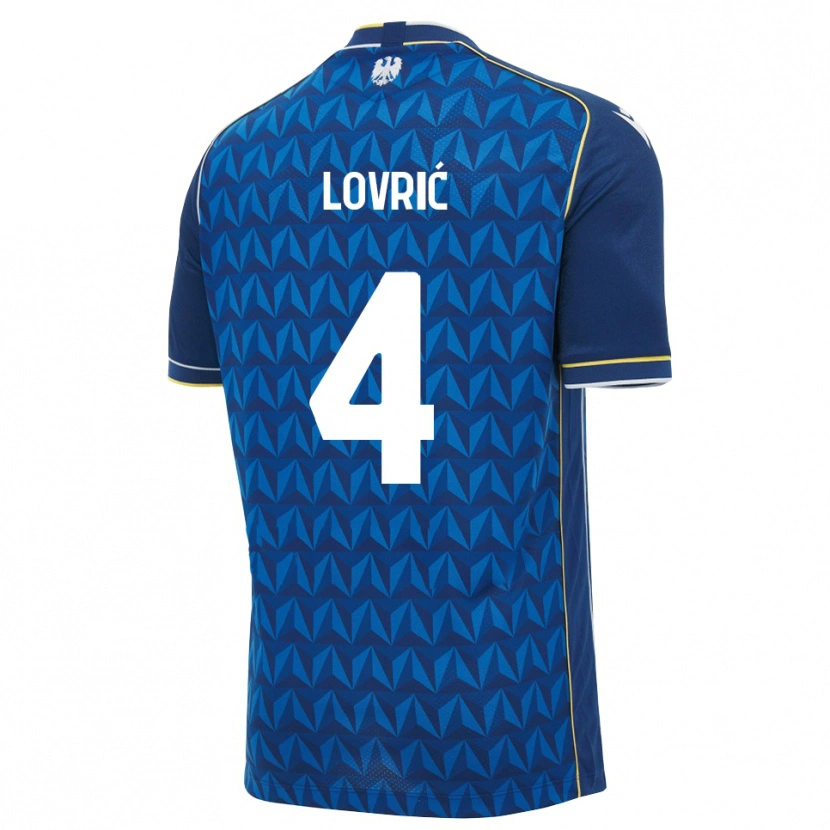 Danxen Heren Sandi Lovrić #4 Koninklijk Blauw Wit Blauw Uitshirt Uittenue 2026/27 T-Shirt België