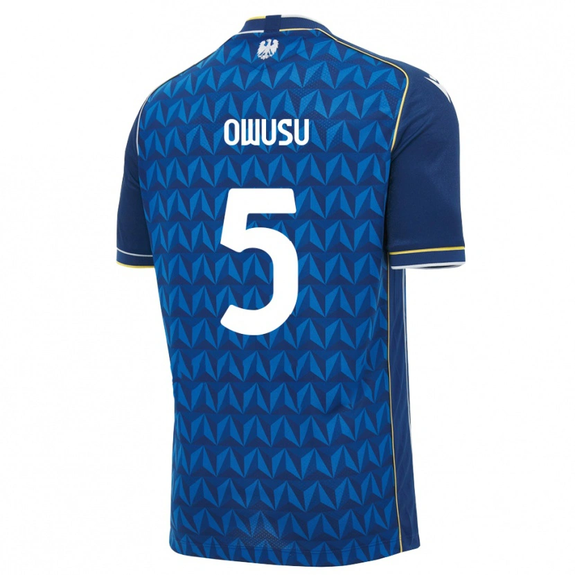 Danxen Heren Robert Owusu #5 Koninklijk Blauw Wit Blauw Uitshirt Uittenue 2026/27 T-Shirt België