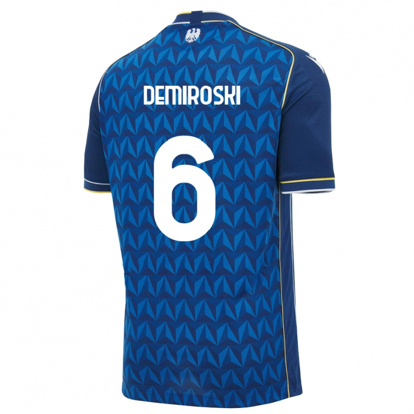 Danxen Heren Shenol Demiroski #6 Koninklijk Blauw Wit Blauw Uitshirt Uittenue 2026/27 T-Shirt België