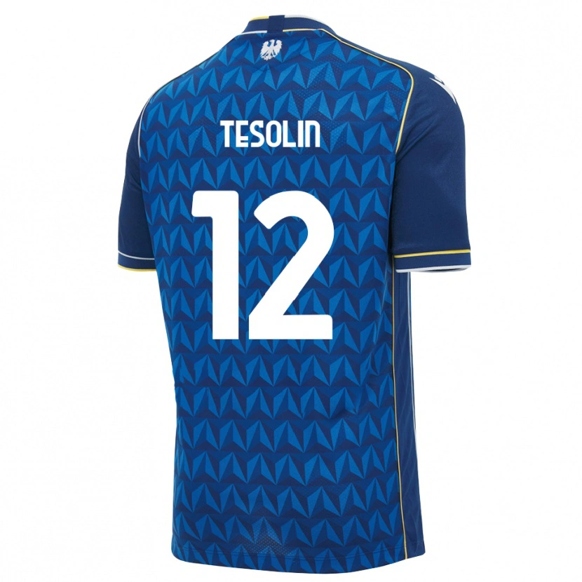 Danxen Heren Matteo Tesolin #12 Koninklijk Blauw Wit Blauw Uitshirt Uittenue 2026/27 T-Shirt België