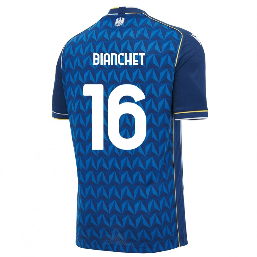Danxen Heren Alessandro Bianchet #16 Koninklijk Blauw Wit Blauw Uitshirt Uittenue 2026/27 T-Shirt België