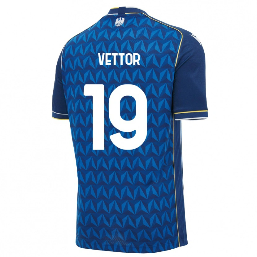 Danxen Heren Marco Vettor #19 Koninklijk Blauw Wit Blauw Uitshirt Uittenue 2026/27 T-Shirt België