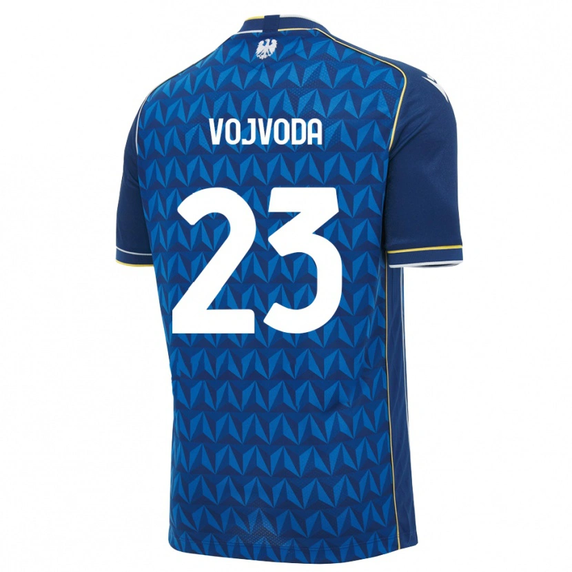 Danxen Heren Mërgim Vojvoda #23 Koninklijk Blauw Wit Blauw Uitshirt Uittenue 2026/27 T-Shirt België
