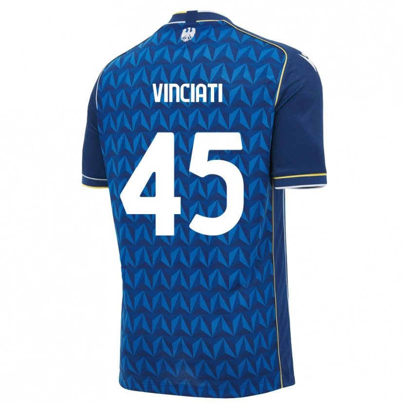 Danxen Heren Giulio Vinciati #45 Koninklijk Blauw Wit Blauw Uitshirt Uittenue 2026/27 T-Shirt België